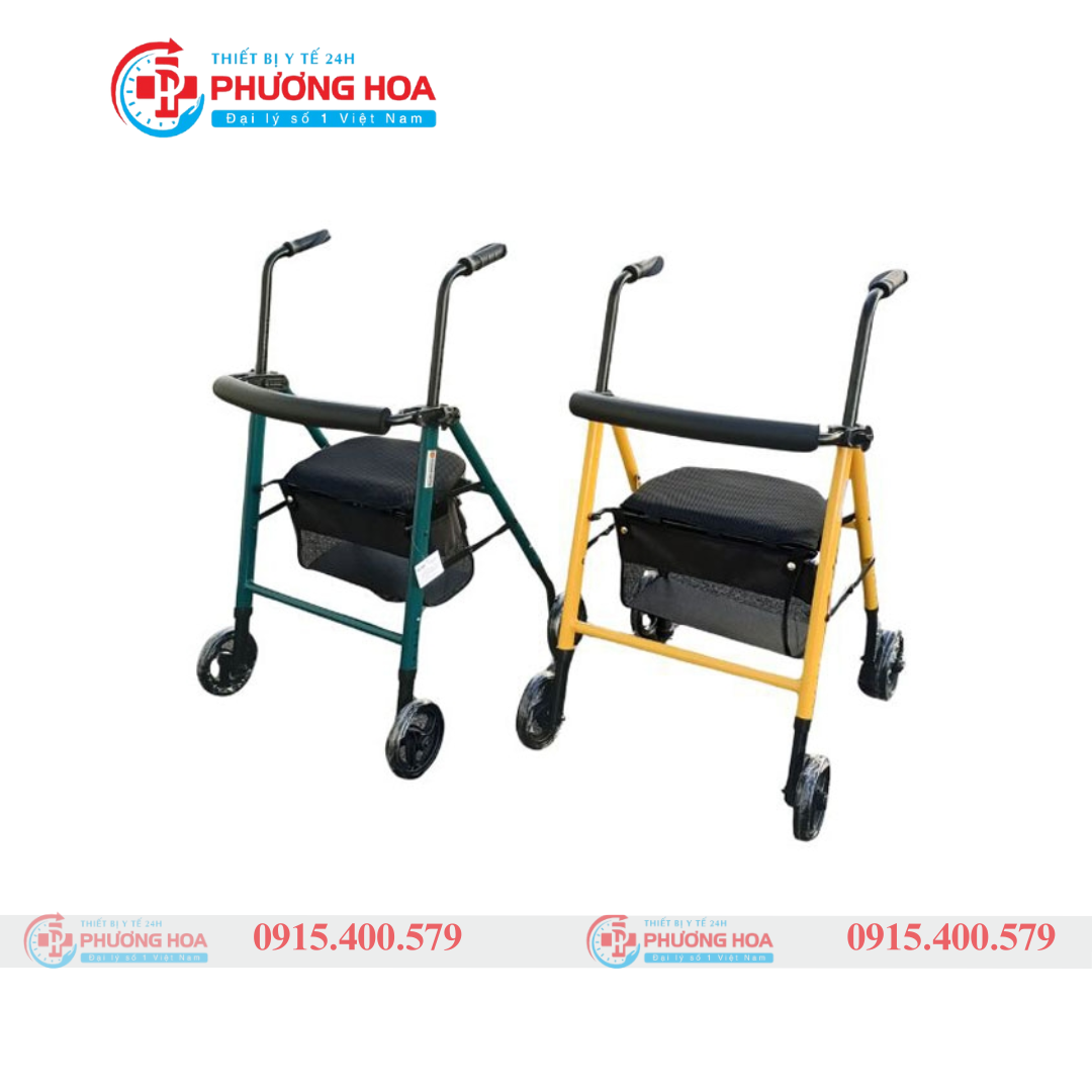 Khung Tập Đi Lucass W67 – Có Ghế Ngồi Loại 4 Bánh Xe